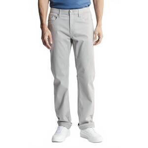 NEW JACHS NEW YORK stretch cotton 5-pocket pants in light grey